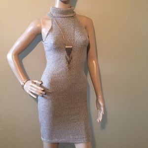 Top shop sweater dress with high neck